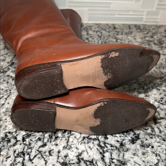 Annie Sport Brown Faux Leather Knee-High Riding Boots - 8B - Picture 5 of 9